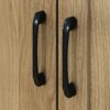 3 Door Storage Wardrobe For Dedroom With Shelves And 2 Drawers, Side Storage Shelves - Nature - Image 7