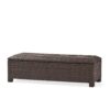 Santiago - Wicker Storage Bench - Brown Multi - Image 11