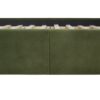 Stockholm - King Modern Wavy Headboard Platform Bed - Olive Green - Image 6