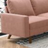 Stationary Loveseat - Rose - Image 6