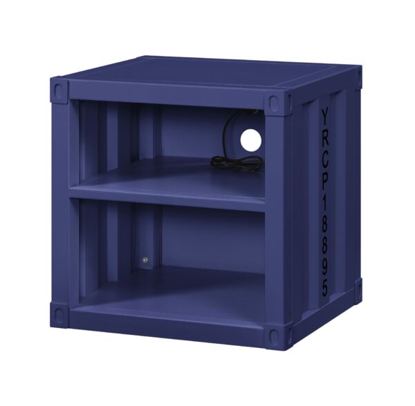 Cargo - Nightstand With USB - Blue