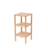 3 Tier Birch Bathroom Shelf, Narrow Shelving Unit, Multifunctional Storage Rack, Corner Rack, For Kitchen, Living Room, Bedroom, Entryway, Bathroom - Natural Wood - Image 6