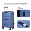 Hardshell Suitcase Spinner Wheels Pp Luggage Sets Lightweight Durable Suitcase With Tsa Lock, 3 Piece Set (20/24/28) - Blue - Image 13