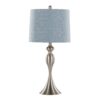Ashland - Contemporary Table Lamp (Set of 2) - Nickel / Light Blue - Image 2