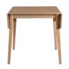 3 Piece Kitchen Dining Set With Drop Leaf Dining Table And 2 Dining Upholstered Chairs, Dining Room Set For Small Places - Natural - Image 23