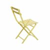 3 Piece Patio Bistro Set Of Foldable Round Table And Chairs - Yellow - Image 11