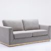 Valin - 3 Piece Living Room Set Meeting Room And Small Apartment Sofa Loveseat Chair - Gray - Image 5
