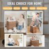 Laundry Hamper With Lid PE Rattan Powder Coating Frame Clothes Hampers With 2 Removable Bags, 100L - Brown - Image 37