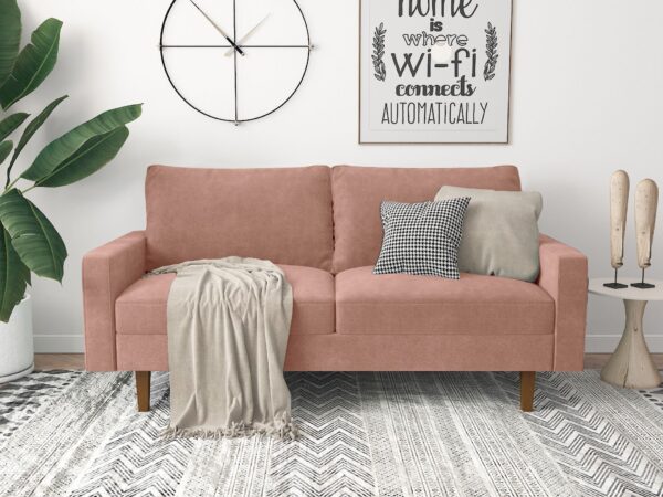 Stationary Loveseat - Rose