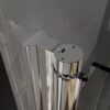 Semi-Frameless Pivot Shower Door In Chrome With Clear Glass - Chrome - Image 9