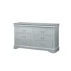 Louis Philippe - 4 Pieces Bedroom Set Eastern King - Platinum - Image 8
