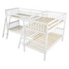 Twin L-Shaped Bunk Bed With Ladder - White - Image 2