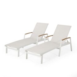 Oxton - Chaise Lounge Stylish Outdoor Seating - White