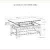 Acadian - Lift Top Coffee Table - Brown - Image 13