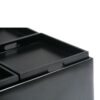 Avalon - Square Coffee Table Storage Ottoman - Midnight Black - Image 4