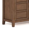 Burlington - Tall TV Media Stand - Rustic Natural Aged Brown - Image 6