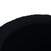 Fuji - Oversized Round Storage Ottoman - Ebony Black - Image 7