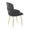Dahlia - Contemporary Dining Chair (Set of 2) - Gold / Gray - Image 4