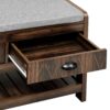 Hall Tree With 6 Hooks And Hinged Lid, Coat Hanger, Entryway Bench, Storage Bench, 3 In 1 Design, For Entrance, Hallway - Brown - Image 16