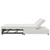 4 In 1 Sofa Bed, Chair Bed, Multi - Function Folding Ottoman Bed With Storage Pocket And USB Port For Small Room Apartment, Living Room, Bedroom, Hallway - White - Image 9