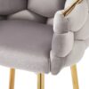Modern Counter Stools (Set of 2) Counter Stools, Soft Back And Cushion, Footrest, Suitable For Kitchen - Gray - Image 13