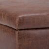 Owen - Coffee Table Storage Ottoman - Distressed Saddle Brown - Image 6