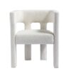 Contemporary Designed Fabric Upholstered Accent Chair Dining Chair For Living Room, Bedroom, Dining Room (Set of 2) - Beige - Image 4