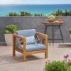 Brava - Modern Club Chair With Water Resistant Cushions - Blue - Image 3