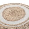 Serena - Round Braided Pouf - Natural - Image 6