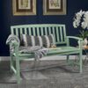 Farmhouse Style Loja Bench Indoor / Outdoor Acacia Wood - Mint - Image 2