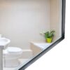Glossy Bathroom Mirrors For Wall Rectangle Vanity Mirror Corner Hangs Farmhouse Mirror Modern Metal Framed Rectangular Mirror, Decorative Square Corner Mirror (Horizontal & Vertical) - Black - Image 7