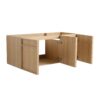 Original Wall Mounted Bathroom Vanity With Resin Sink And 3 Soft Closing Doors Plywood - Oak - Image 15