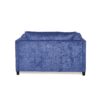 Modern Club Chair With Textured Upholstery And Pillow Accents - Navy Blue - Image 10