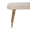 Boucle Nordic Bench - Cream - Image 2