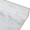 Elegant Sintered Stone Bathroom Vanity Top With Rectangular Undermount Ceramic Sink And Backsplash - White - Image 5