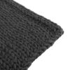 Cozy Knitted Acrylic Throw Blanket With Double Sided Design - Dark Gray - Image 9