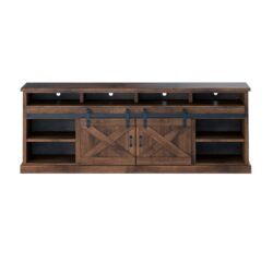 Farmhouse - Electric Fireplace TV Stand For TVs Up To 100" - Aged Whiskey