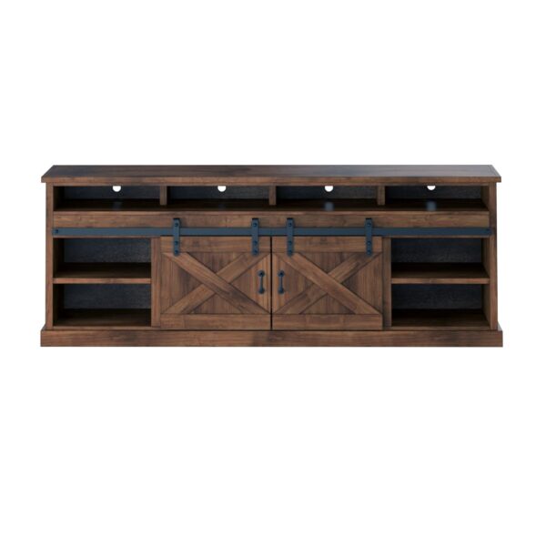 Farmhouse - Electric Fireplace TV Stand For TVs Up To 100" - Aged Whiskey