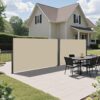 Retractable Side Awning Waterproof And UV Resistant Roll Up Privacy Screen For Balcony - Beige - Image 12