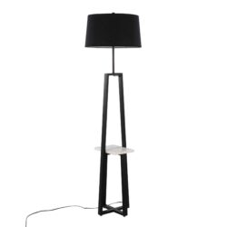 Cosmo - Shelf Contemporary / Glam Floor Lamp - Black
