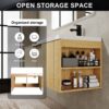Modern Bathroom Vanity Sink Combo With Ample Storage - Oak - Image 4