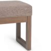 Milltown - Footstool Small Ottoman Bench - Fawn Brown - Image 6