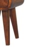 Extra Mini Curved Nightstand - Chestnut - Image 3