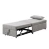 Stylish Folding Ottoman Sofa Bed With Multifunctional Design - Gray - Image 17