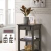 Arine - Console Table With Drawer And Shelves - Gray - Image 4