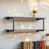 Brantley - Antique Wall Rack - Oak - Image 4