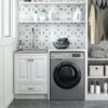 Lawrence - Laundry Cabinet With Faucet And Stainless Steel Sink - White - Image 8