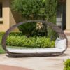 Abigal - Outdoor Wicker Daybed With Cushion - Gray / White - Image 2