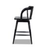 Breda - Turned Bubble Spindle Low Back Counter Stool - Black - Image 2