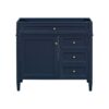 Bathroom Vanity Without Top Sink, Modern Bathroom Storage Cabinet With 2 Drawers And A Tip-Out Drawer, Frame (Not Include Basin Sink) - Blue - Image 5